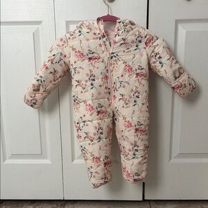 Floral Cream Kids One Piece